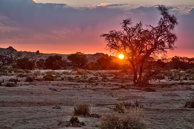 Sonnenuntergang (Namib, Namibia)